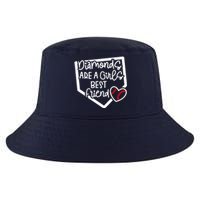 Funny Diamonds Are A Girls Best Friend Baseball Softball Mom Cool Comfort Performance Bucket Hat