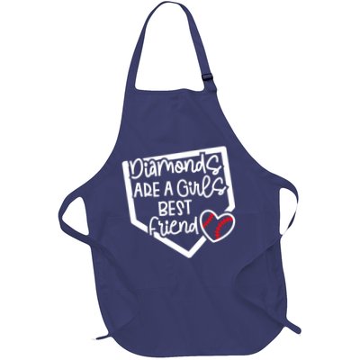 Funny Diamonds Are A Girls Best Friend Baseball Softball Mom Apron