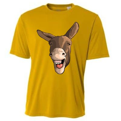 Funny Donkey Art For Donkey Lover Farm Animal Cooling Performance Crew T-Shirt