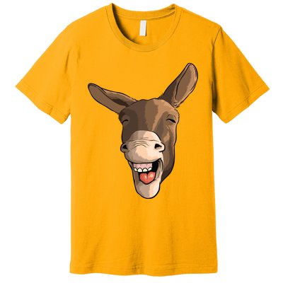 Funny Donkey Art For Donkey Lover Farm Animal Premium T-Shirt