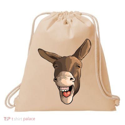Funny Donkey Art For Donkey Lover Farm Animal Drawstring Bag