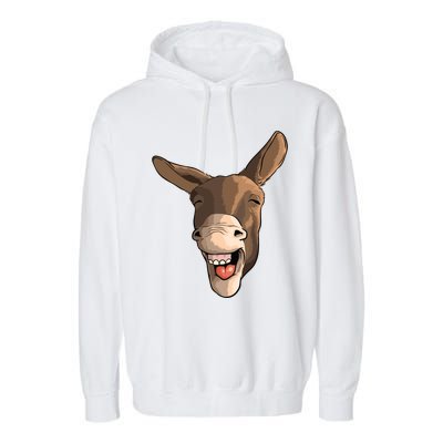 Funny Donkey Art For Donkey Lover Farm Animal Garment-Dyed Fleece Hoodie