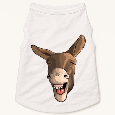 Funny Donkey Art For Donkey Lover Farm Animal Doggie Tank