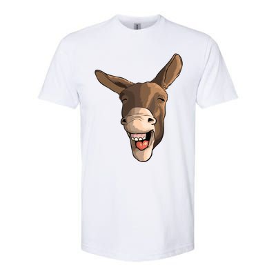 Funny Donkey Art For Donkey Lover Farm Animal Softstyle CVC T-Shirt