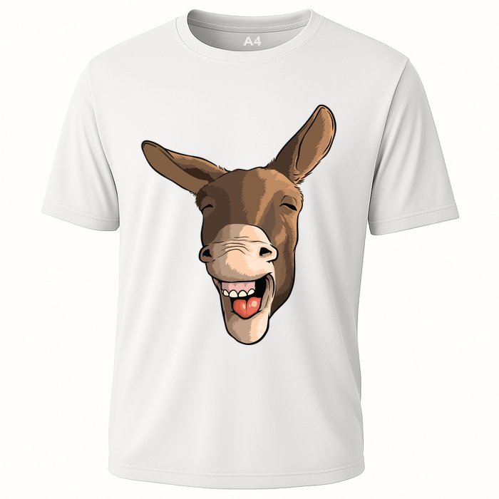 Funny Donkey Art For Donkey Lover Farm Animal Cooling Performance Crew T-Shirt