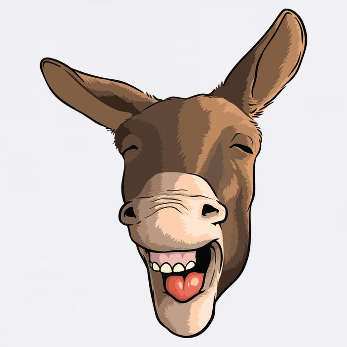 Funny Donkey Art For Donkey Lover Farm Animal Cooling Performance Crew T-Shirt