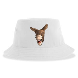 Funny Donkey Art For Donkey Lover Farm Animal Sustainable Bucket Hat