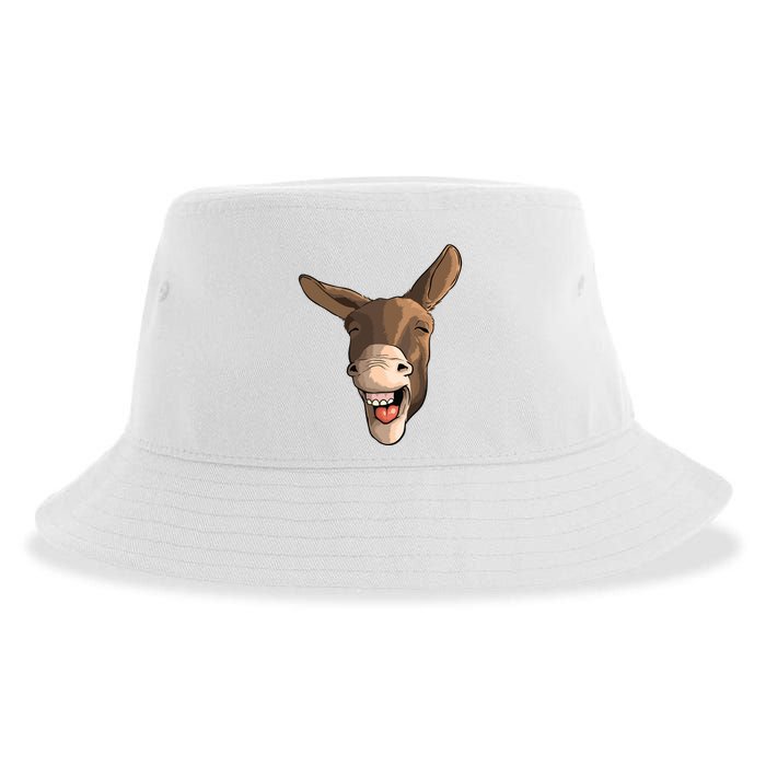 Funny Donkey Art For Donkey Lover Farm Animal Sustainable Bucket Hat