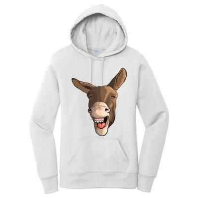 Funny Donkey Art For Donkey Lover Farm Animal Women's Pullover Hoodie