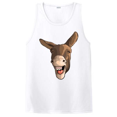 Funny Donkey Art For Donkey Lover Farm Animal PosiCharge Competitor Tank