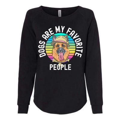 Funny Dogs Are My Favorite People Gift Womens California Wash Sweatshirt