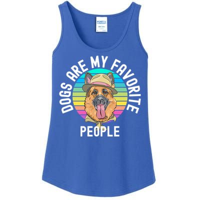 Funny Dogs Are My Favorite People Gift Ladies Essential Tank