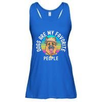 Funny Dogs Are My Favorite People Gift Ladies Essential Flowy Tank