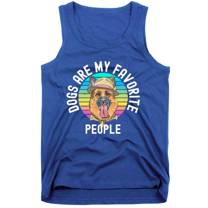 Funny Dogs Are My Favorite People Gift Tank Top