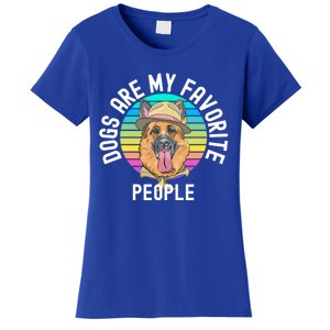 Funny Dogs Are My Favorite People Gift Women's T-Shirt