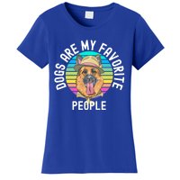 Funny Dogs Are My Favorite People Gift Women's T-Shirt