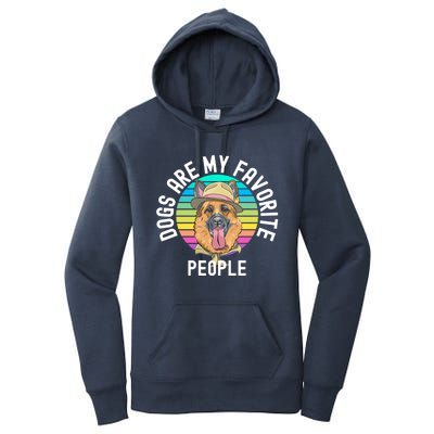 Funny Dogs Are My Favorite People Gift Women's Pullover Hoodie