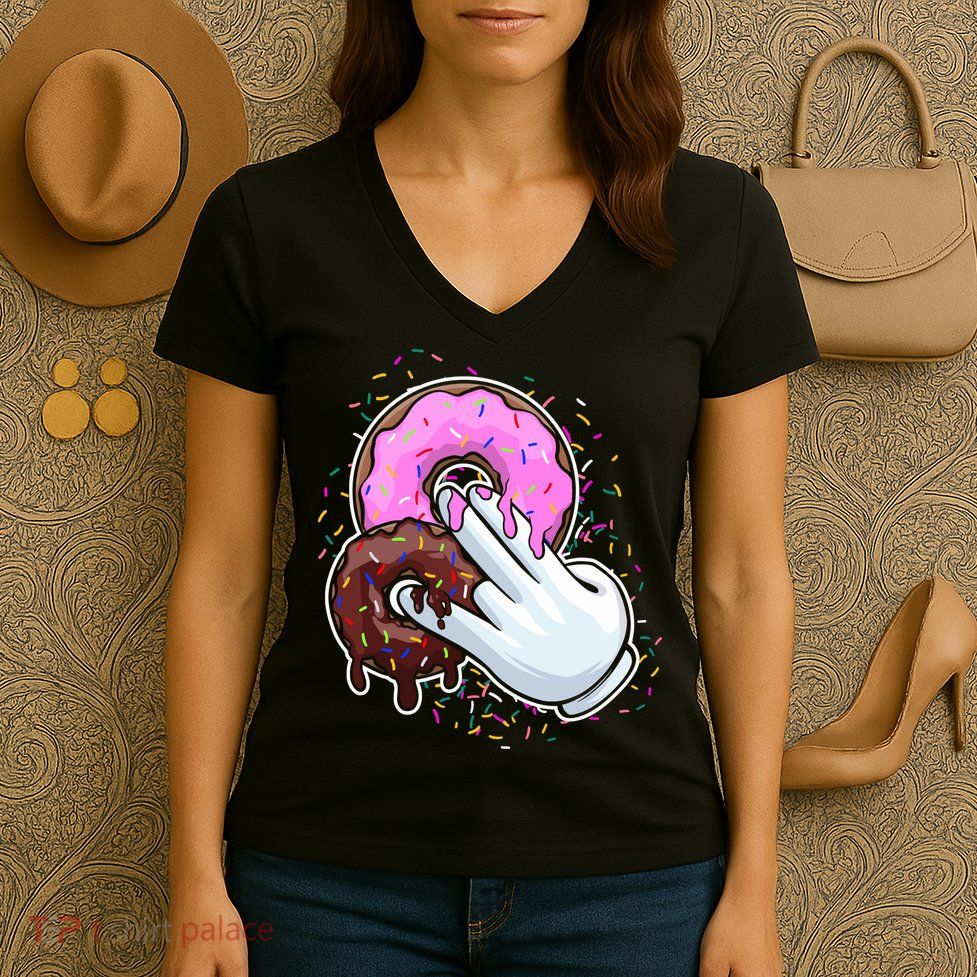 Funny Dirty Adults Sex In The Pink In The Stink Funny Women's V-Neck T-Shirt