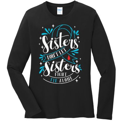 Funny Diabetes Awareness T1D Ladies Long Sleeve Shirt