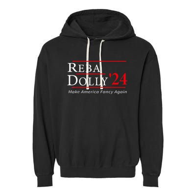 Funny Dolly And Reba 2024 Design Garment-Dyed Fleece Hoodie