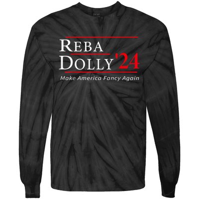 Funny Dolly And Reba 2024 Design Tie-Dye Long Sleeve Shirt