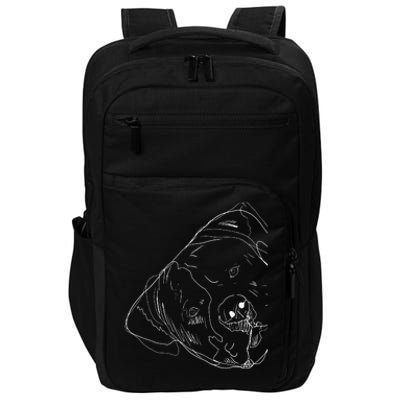 Funny Dog American Bulldog Impact Tech Backpack