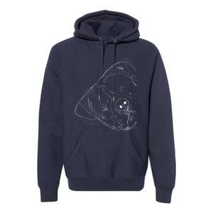 Funny Dog American Bulldog Premium Hoodie