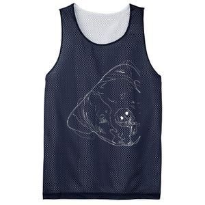 Funny Dog American Bulldog Mesh Reversible Basketball Jersey Tank