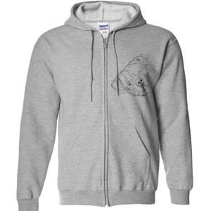 Funny Dog American Bulldog Full Zip Hoodie