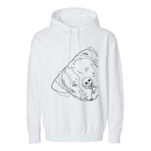 Funny Dog American Bulldog Garment-Dyed Fleece Hoodie