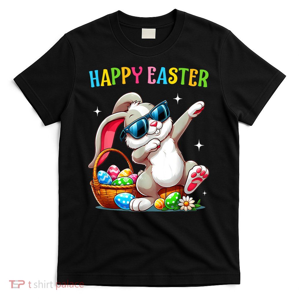 Funny Dabbing Bunny Easter Happy Easter for Boys Girls Adult T-Shirt