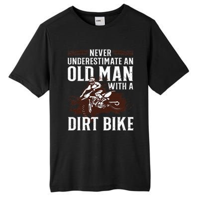 Funny Dirt Bike Art For Dirtbike Lover Men Grandpa Motorbike Tall Fusion ChromaSoft Performance T-Shirt