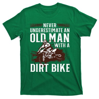 Funny Dirt Bike Art For Dirtbike Lover Men Grandpa Motorbike T-Shirt