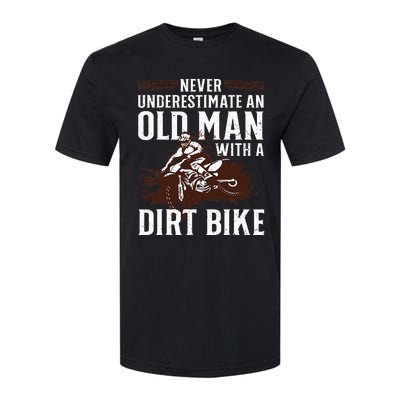 Funny Dirt Bike Art For Dirtbike Lover Men Grandpa Motorbike Softstyle CVC T-Shirt