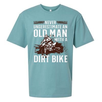 Funny Dirt Bike Art For Dirtbike Lover Men Grandpa Motorbike Sueded Cloud Jersey T-Shirt