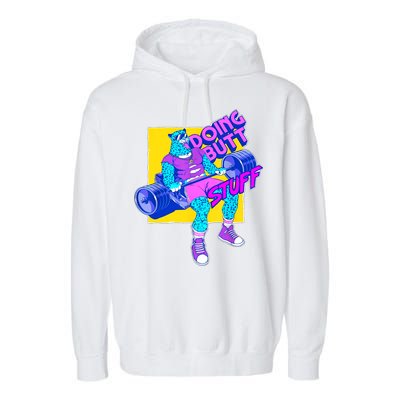 Funny Doing Butt Stuff Workout Bodybuilding Fitness Gym Garment-Dyed Fleece Hoodie