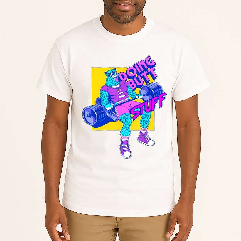 Funny Doing Butt Stuff Workout Bodybuilding Fitness Gym Tall T-Shirt