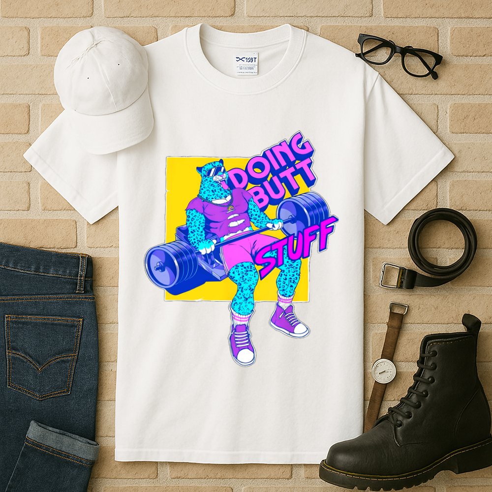 Funny Doing Butt Stuff Workout Bodybuilding Fitness Gym Tall T-Shirt