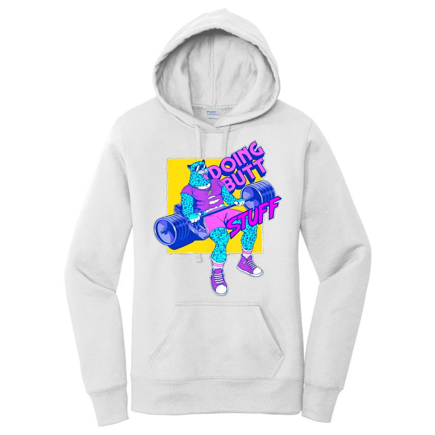 Funny Doing Butt Stuff Workout Bodybuilding Fitness Gym Women's Pullover Hoodie