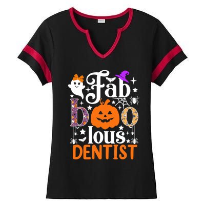 Faboolous Dentisgift Boo Dental Hygienist Halloween Cool Gift Ladies Halftime Notch Neck Tee