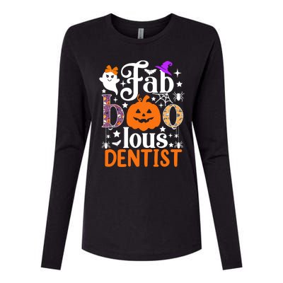 Faboolous Dentisgift Boo Dental Hygienist Halloween Cool Gift Womens Cotton Relaxed Long Sleeve T-Shirt