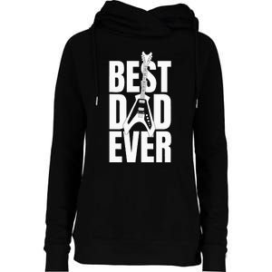 Funny Dad's Birthday Father's Day Best Dad Ever Womens Funnel Neck Pullover Hood