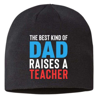 Father's Day Best Dad Raises A Teacher Essential Gift Sustainable Beanie