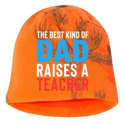 Father's Day Best Dad Raises A Teacher Essential Gift Kati - Camo Knit Beanie