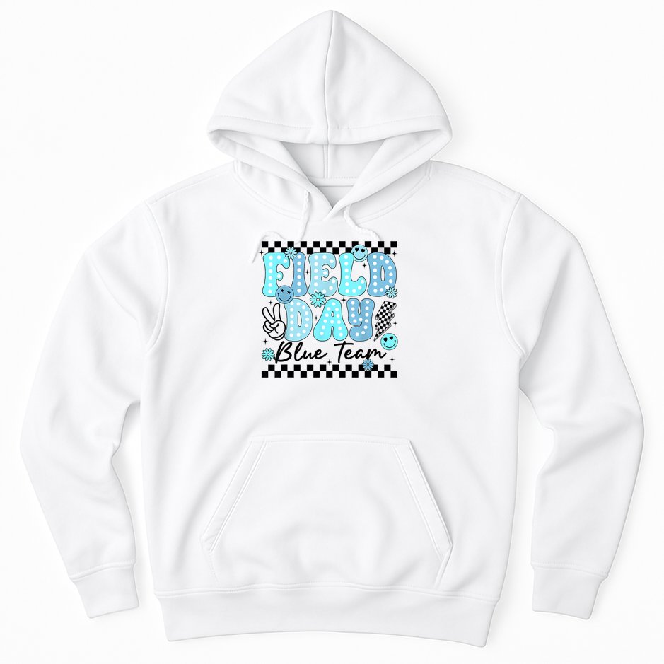 Field Day Blue Team Color Field Trip Team Game Competition Hoodie