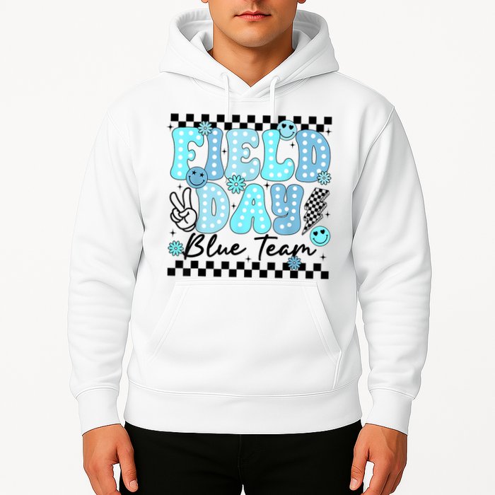 Field Day Blue Team Color Field Trip Team Game Competition Hoodie