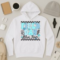 Field Day Blue Team Color Field Trip Team Game Competition Hoodie