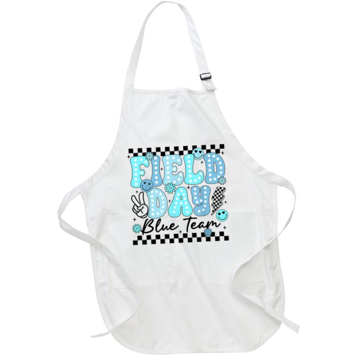 Field Day Blue Team Color Field Trip Team Game Competition Apron