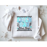 Field Day Blue Team Color Field Trip Team Game Competition Sweatshirt