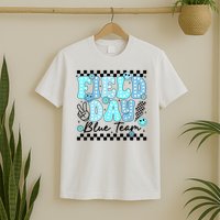 Field Day Blue Team Color Field Trip Team Game Competition T-Shirt